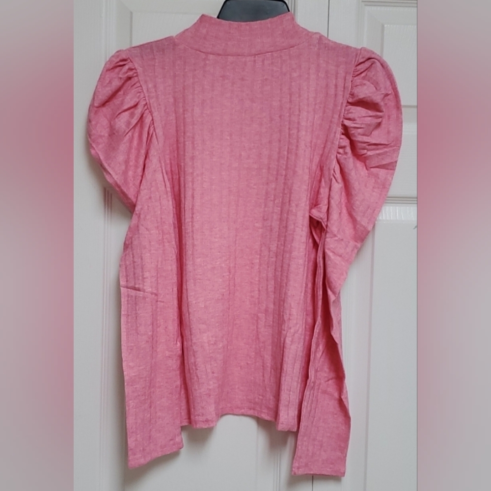 Zenana Puffed Sleeve Top - Picture 4 of 12